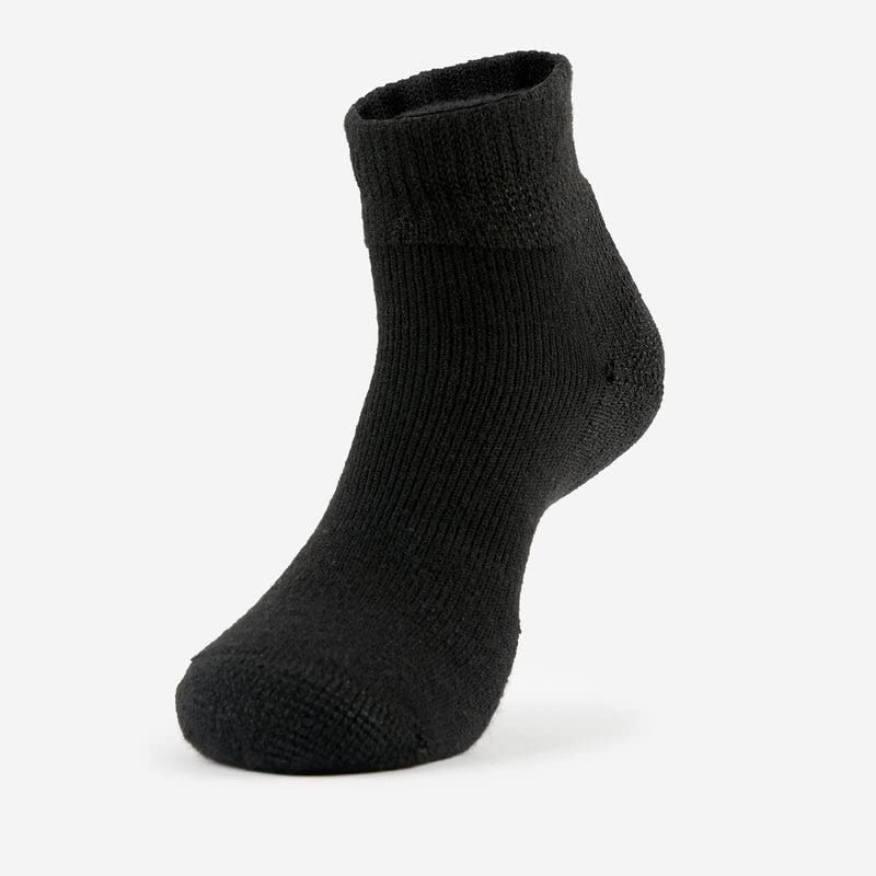 Thorlos Mens Tmx Max Cushion Ankle Tennis Socks, Black (1 Pair), Large US - Image 4
